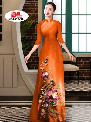 Vải Áo Dài Hoa In 3D AD ND1011 23